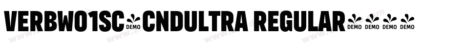 VerbW01SC-CndUltra Regular字体转换